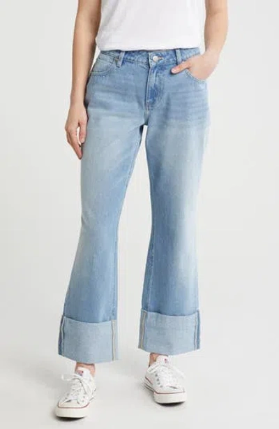 Ptcl Boyfriend Fit Cuffed Jeans In Medium Wash