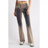 Ptcl Flocked Bootcut Jeans In Brown