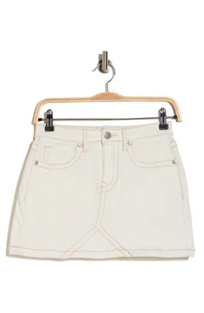 Ptcl Hvy Stitch Miniskirt In Cream