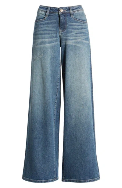 Ptcl Low Rise Wide Leg Jeans In Indigo