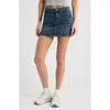 Ptcl Mara Denim Miniskirt In Dark Indigo