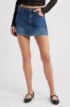 Ptcl Ocean Micro Mini Denim Skirt In Blue