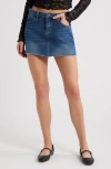 Ptcl Ocean Micro Mini Denim Skirt In Blue