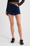 Ptcl Rose High Waist Denim Shorts In Rinse