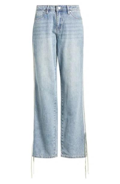 Ptcl Side Stripe Wide Leg Jeans In Indigo