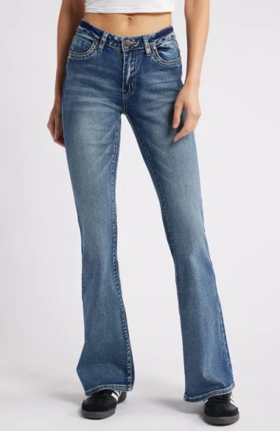 Ptcl Star Embroidered Flare Leg Jeans In Indigo