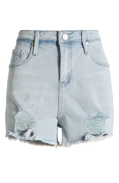 Ptcl Bling Denim Shorts In Faded Indigo Decon