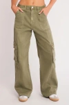 Ptcl Wide Leg Cargo Jeans