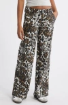 Ptcl Wide Leg Cargo Pants In Leopard