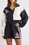Ptcl X Playboy Colorblock Varsity Logo Crop Sweatshirt