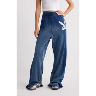 Ptcl X Playboy Embellished Wide Leg Sweatpants