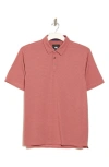 Pto Tee Time Stripe Polo In Red