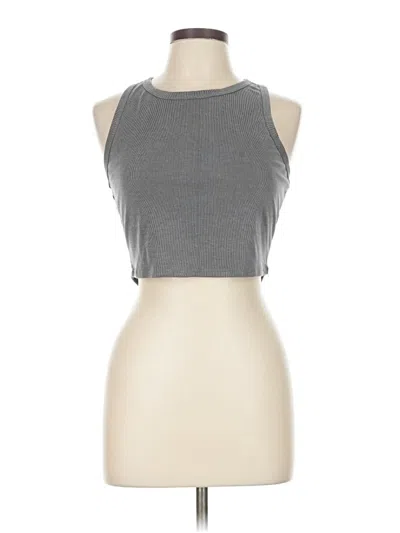 Pre-owned P'tula Tank Top Gray Halter Neckline Tops