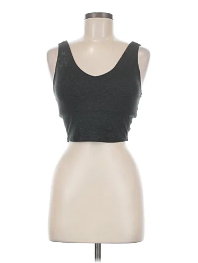 Pre-owned P'tula Tank Top Gray Strapless Neckline Tops