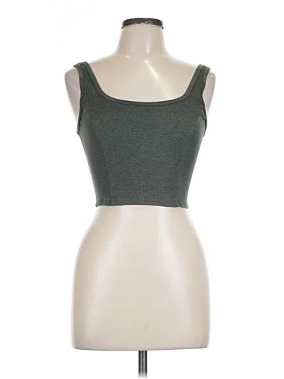 Pre-owned P'tula Tank Top Green Strapless Neckline Tops