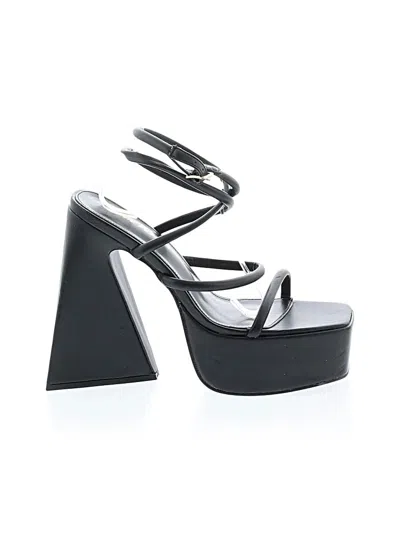 Pre-owned Public Desire Sandals In Black