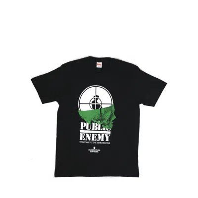 Pre-owned Public Enemy X Supreme Ss18 2018 Public Enemy Tee Shirt In Black