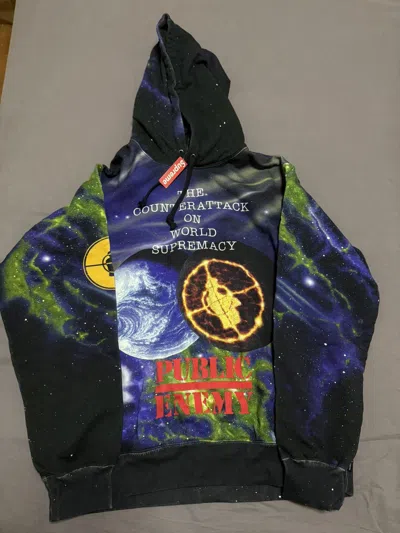 Pre-owned Public Enemy X Supreme Undercover Public Enemy Hoodie Hooded Sweatershirt In Multi
