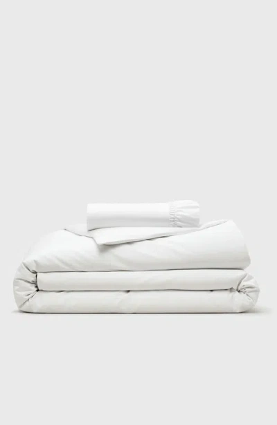 Public Goods Duvet Cover And Fitted Sheet Set In White