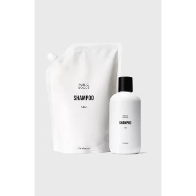 Public Goods Shampoo And Refill Set In White