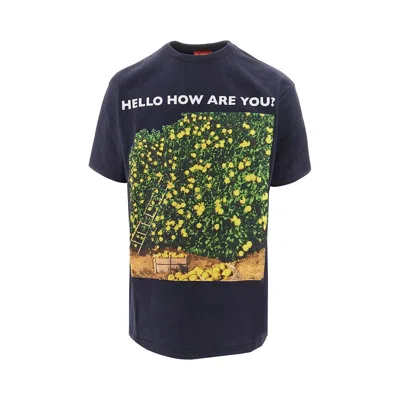 Public Possession 'hello How Are You' T-shirt In Blue