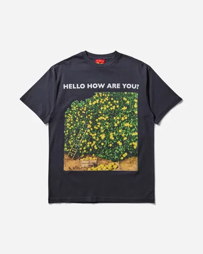 Public Possession Men S Hello How Are You T-shirt Navy