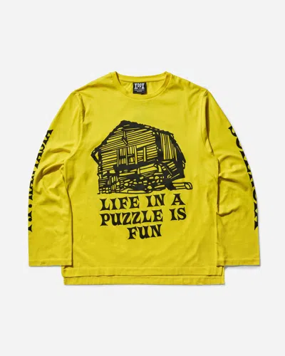 Public Possession Men S Phantasia Sciencia Longsleeve T-shirt In Yellow
