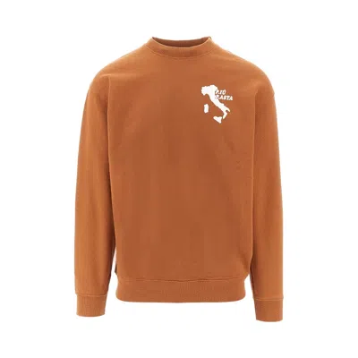 Public Possession 'p. Iu P. Asta' Crewneck Sweatshirt In Brown