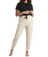 Public Rec Luxe Fleece Jogger In Ivory In Multi