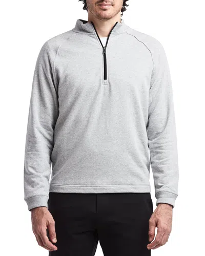 Public Rec Men's Mid-weight French Terry 1/2-zip Sweatshirt In Heather Silver Spoon