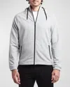 Public Rec Men's Mid-weight French Terry Full-zip Jacket In Heather Silver Spoon