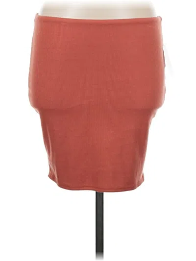 Pre-owned Publik Casual Skirt In Orange