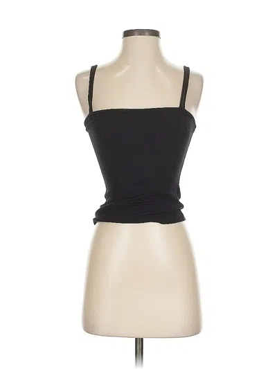 Pre-owned Publik Tank Top Black Strapless Neckline Tops
