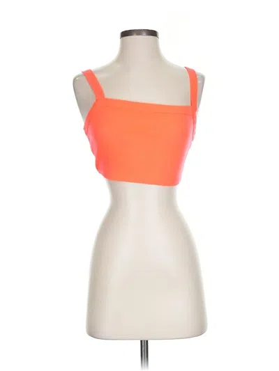 Pre-owned Publik Tank Top Orange Strapless Neckline Tops