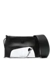 Published By Chrome-detail Leather Shoulder Bag In Schwarz