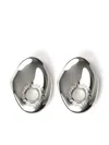 Published By Logo-engraved Earrings In Silver