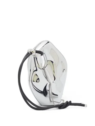 Pre-owned Published By Phil's Third Eye Shoulder Bag In Silver