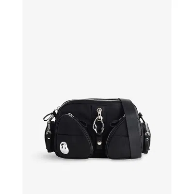 Published By Womens Late Assembly Shell Cross-body Bag Black And Chrome