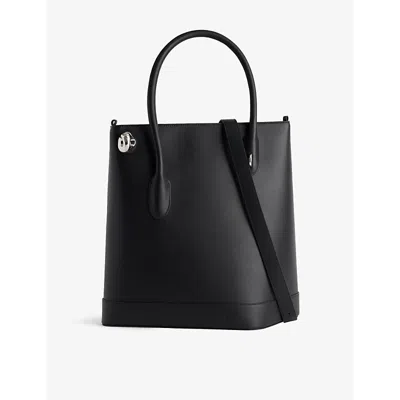 Published By Womens  Noona Tall Leather Tote Bag In Black And Chrome