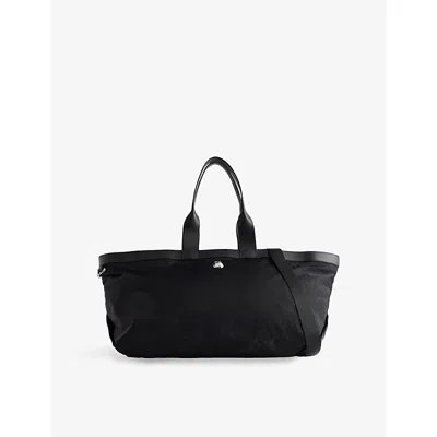 Published By Womens Weekender Extra-large Woven Tote Bag Black And Chrome