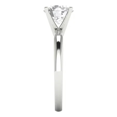 Pre-owned Pucci 1.50 Ct Brilliant Round Cut Solitaire Engagement Ring Prong Set 14k White Gold In D
