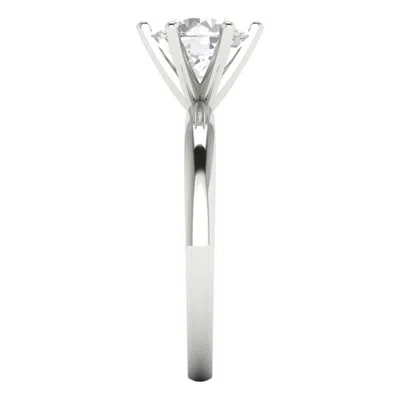 Pre-owned Pucci 1.50 Ct Brilliant Round Cut Vvs1 Solitaire Engagement Ring Solid 14k White Gold In D