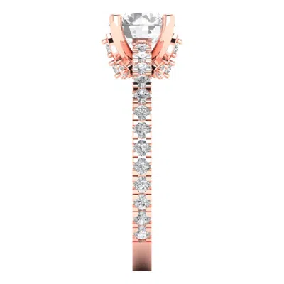 Pre-owned Pucci 1.54 Ct Round Cut Solitaire Engagement Bridal Wedding Ring Solid 14k Rose Gold In D
