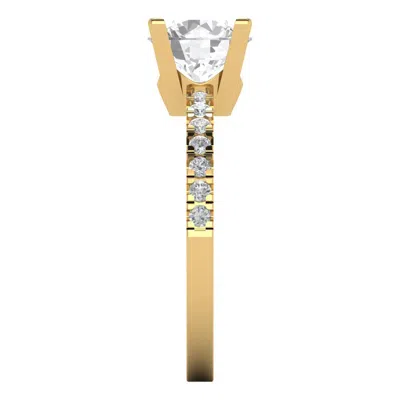 Pre-owned Pucci 1.64 Ct Round Solitaire Engagement Bridal Promise Wedding Ring 14k Yellow Gold In White/colorless