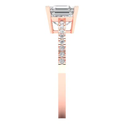 Pre-owned Pucci 1.66ct Cushion Wedding Engagement Promise Bridal Solitaire Ring 14k Rose Gold In D