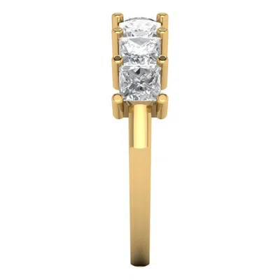 Pre-owned Pucci 1.75 Ct Princess Cut Vvs1 Promise Bridal Wedding Engagement Band 14k Yellow Gold In White/colorless