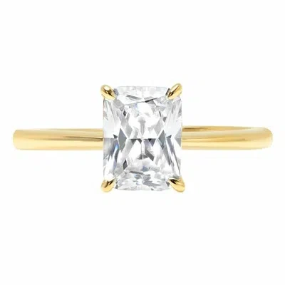Pre-owned Pucci 1.75 Ct Radiant Cut Solitaire Promise Engagement Wedding Ring 14k Yellow Gold In White/colorless