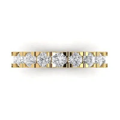 Pre-owned Pucci 1.7ct Round Cut Simulated Stackable Petite Anniversary Band 14k Yellow Gold
