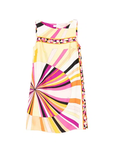 Pre-owned Pucci 1960s Geometric-print Dress In Pink