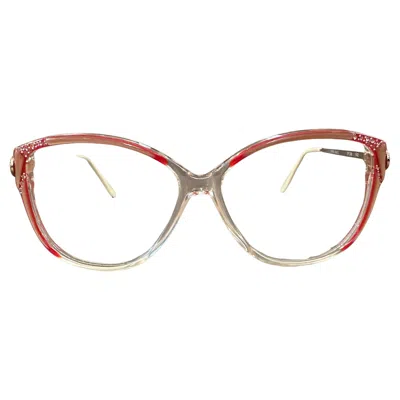 Pre-owned Pucci 1980s Vintage Oversized Cat- Eye Sunglasses By Emilio  In Sand